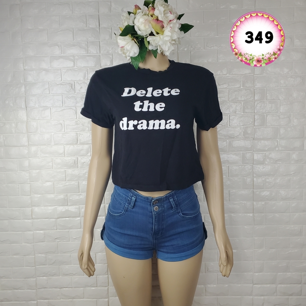 riot queen small black crop top ( 5 for $20 )